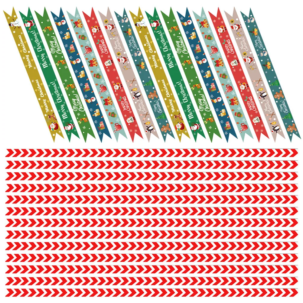

1Set Christmas Straw Stickers Xmas Themed Decorative Party Sticker Beverage Straw Decal DIY Craft Gift Friends Xmas Party