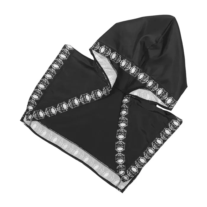 Bla ort esqueleto impressão diabo traje oulder envoltório loween awl feminino faion palco desempenho roupas