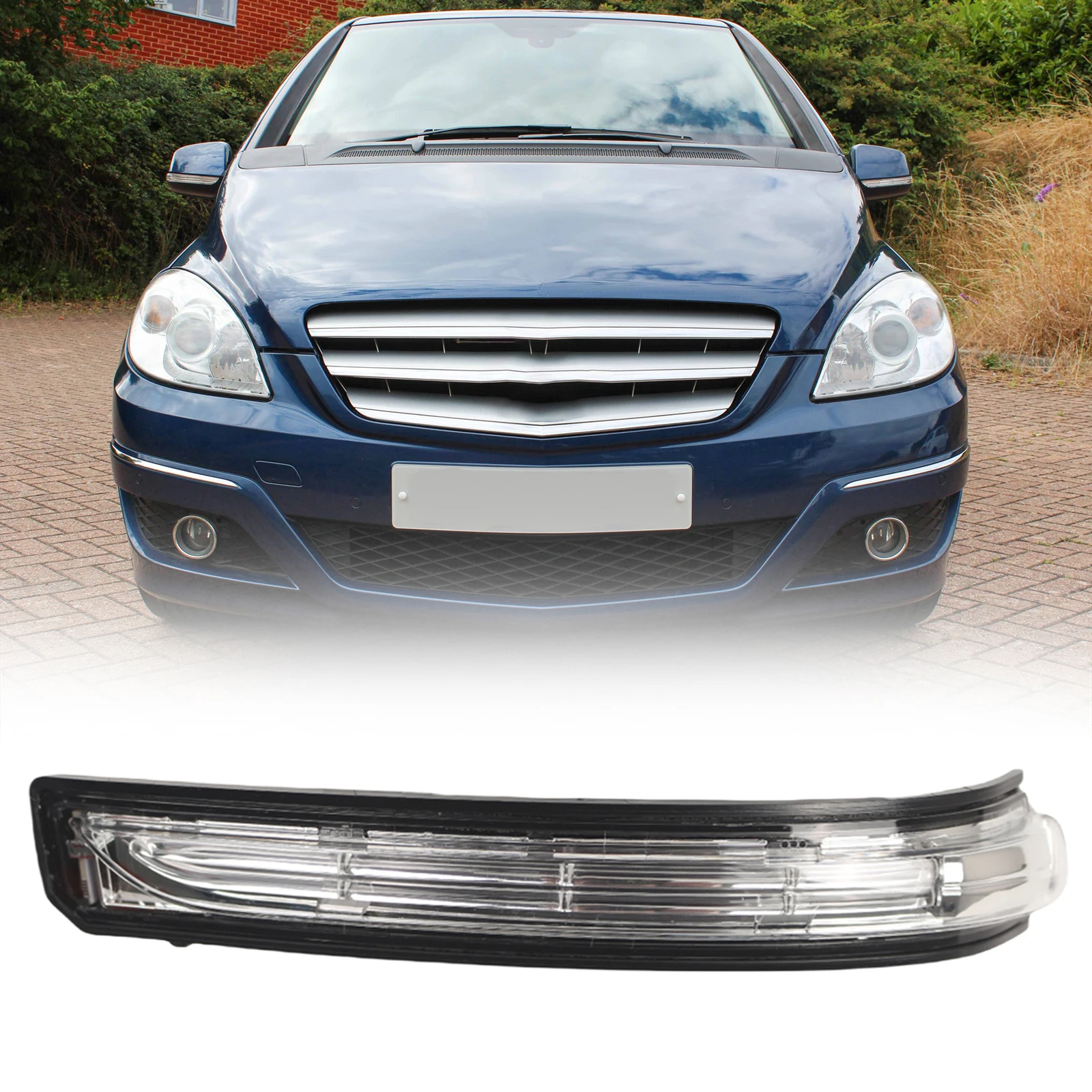 LED الجانب مرآة الرؤية الخلفية بدوره ضوء A1698201121 مرآة الرؤية الخلفية مؤشر مصباح A1698201221 لمرسيدس بنز A B-Class W169 W245 #4