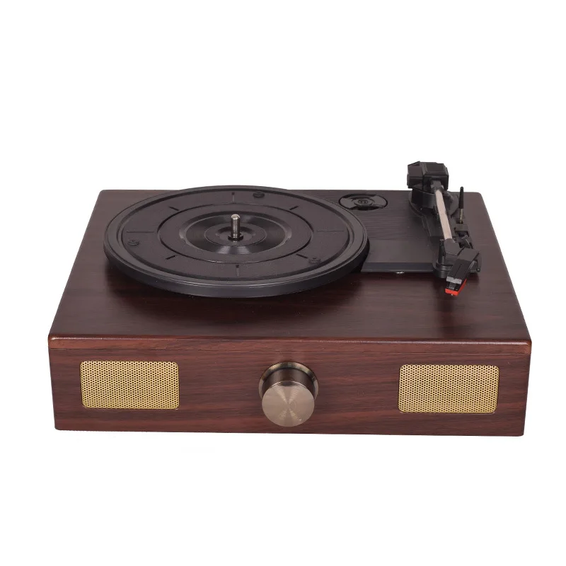 Vinyl record player built-in speaker 3-speed phonograph, with self-stop, with Bluetooth and RCA