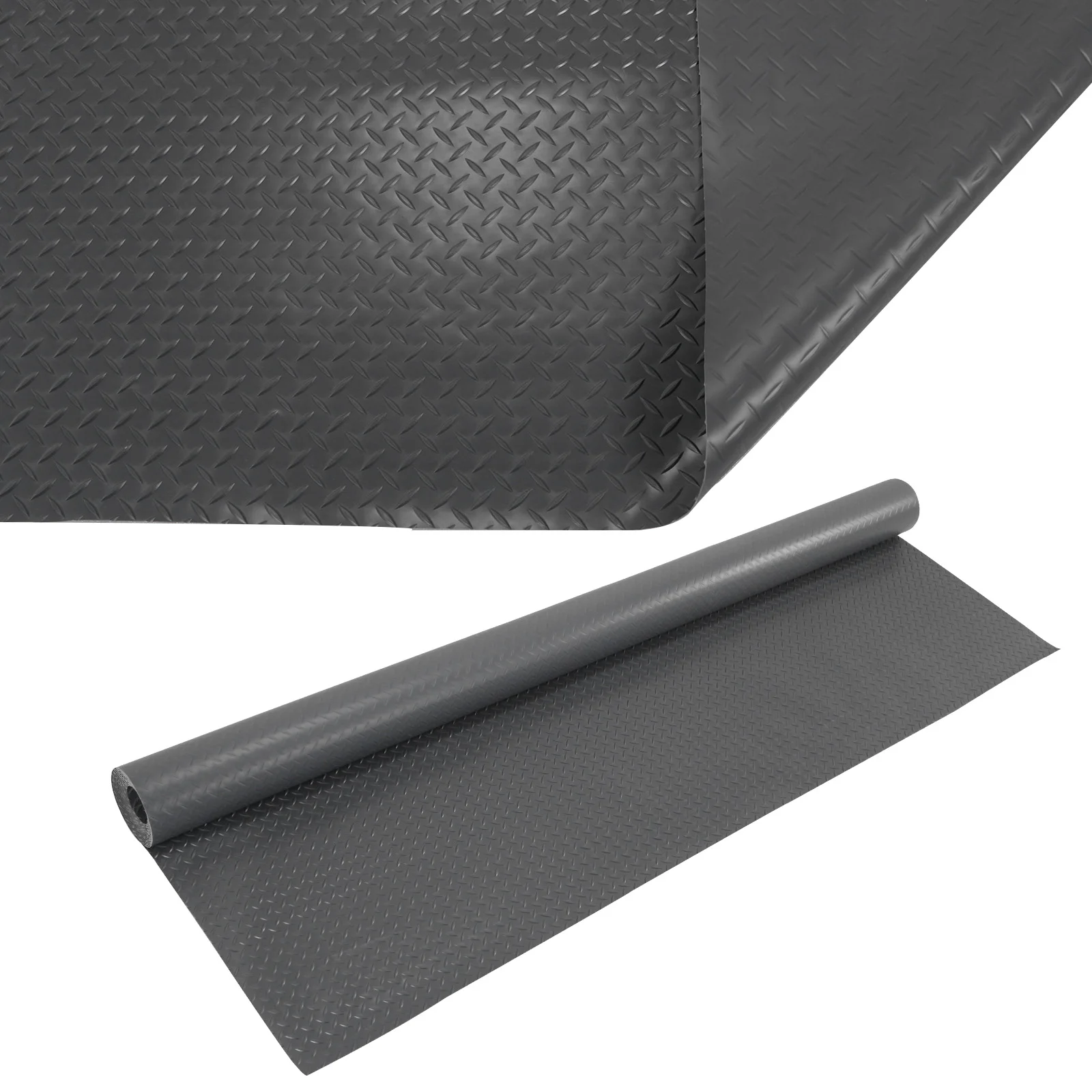 

Противоскользящий напольный коврик 7.9x21/32.8 футов, 2.5 мм, из ПВХ с алмазной текстурой, для гольф-каров, грузовиков, прицепов, внедорожников, фургонов, мотоциклов