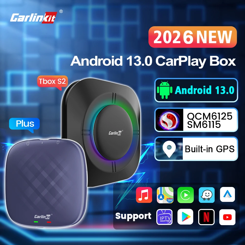 Carlinkit 5 CarPlay Mini Ai Box Wireless CarPlay Wireless Android Auto For Audi Mazda Toyota For Netflix For YouTube 4G LTE GPS