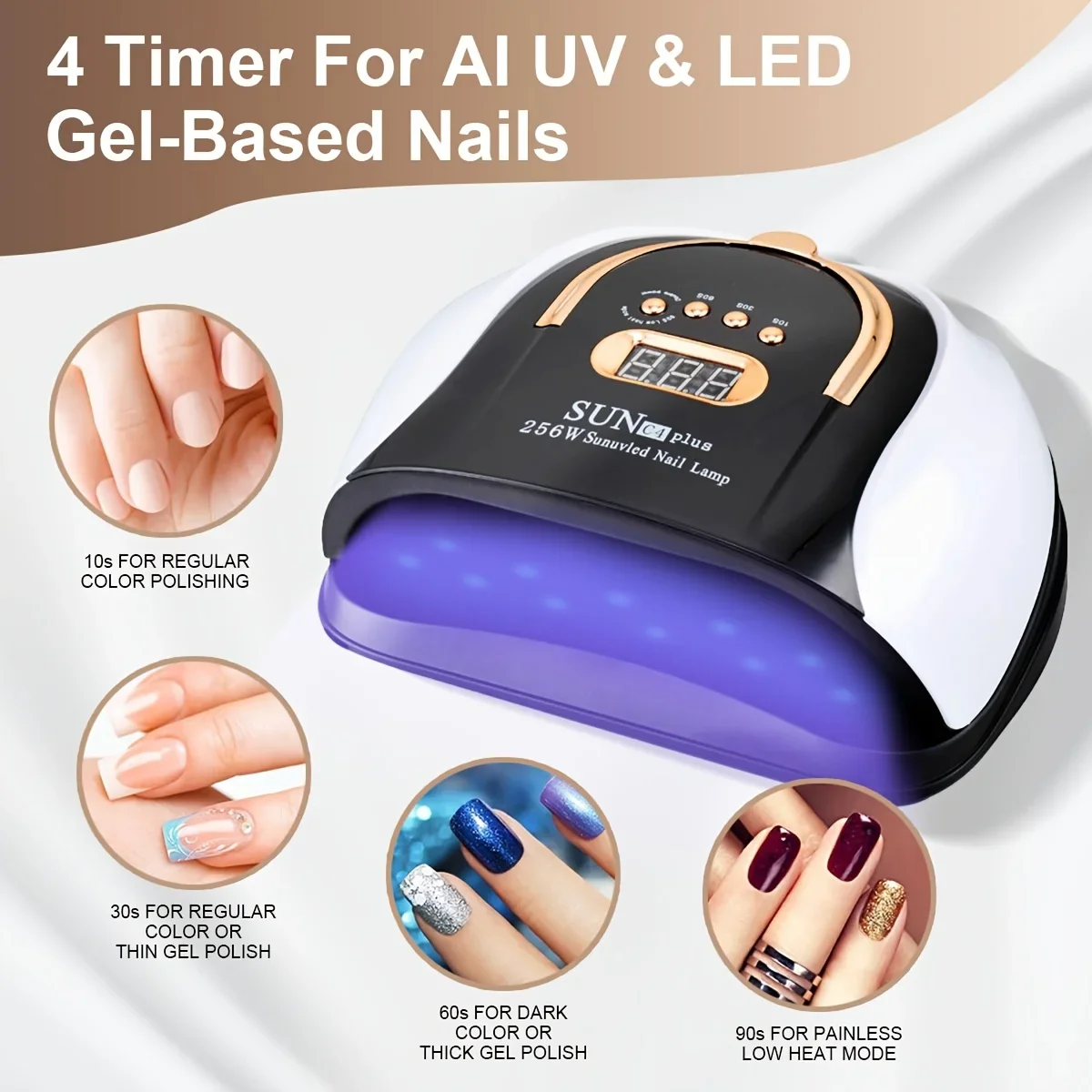 Professional Nail Dryer Curing Light Automatic Sensor LED Manicure Lamp for All UV Fast Gel Nail Polish Home DIY Nail Salon Tool
