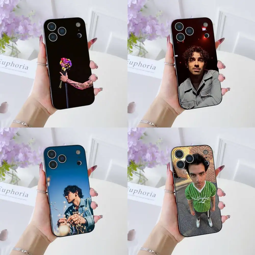 Sänger J-Joe Jonas Handyhülle für IPhone 17 16 15 14 13 12 11 Pro Max Plus Air Mini Schwarz Silikon Weich
