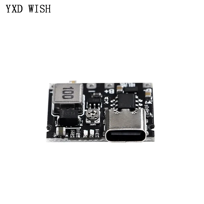 5-10pcs Type-C USB 3.7V 4.2V 1A 5W Li-ion 18650 Lithium Battery Charger Board DC-DC Step Up Boost Module TP4056 DIY Kit
