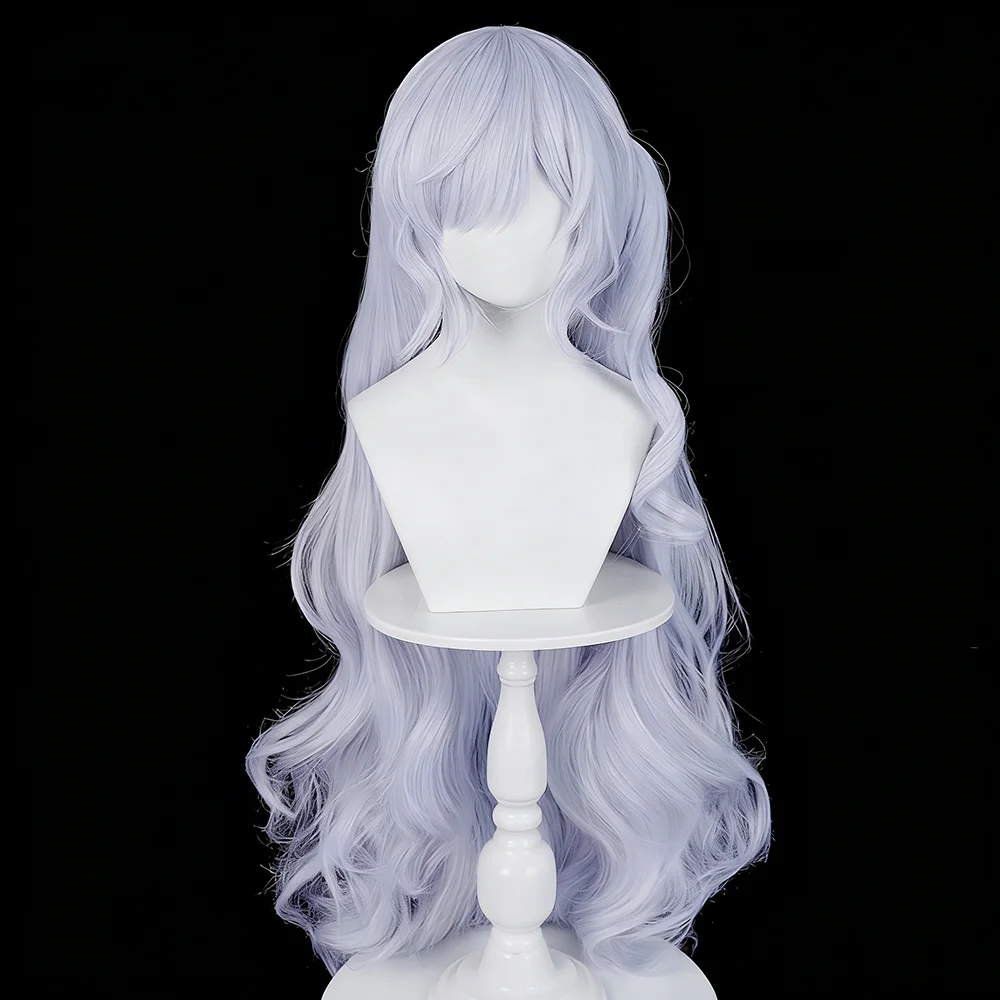 Peruka Cosplay Anime Magical Girl Witch Trial Amano Natsume Damska Lolita Długie Kręcone Włosy Syntetyczne Odporne na Ciepło Peruki Karnawałowe