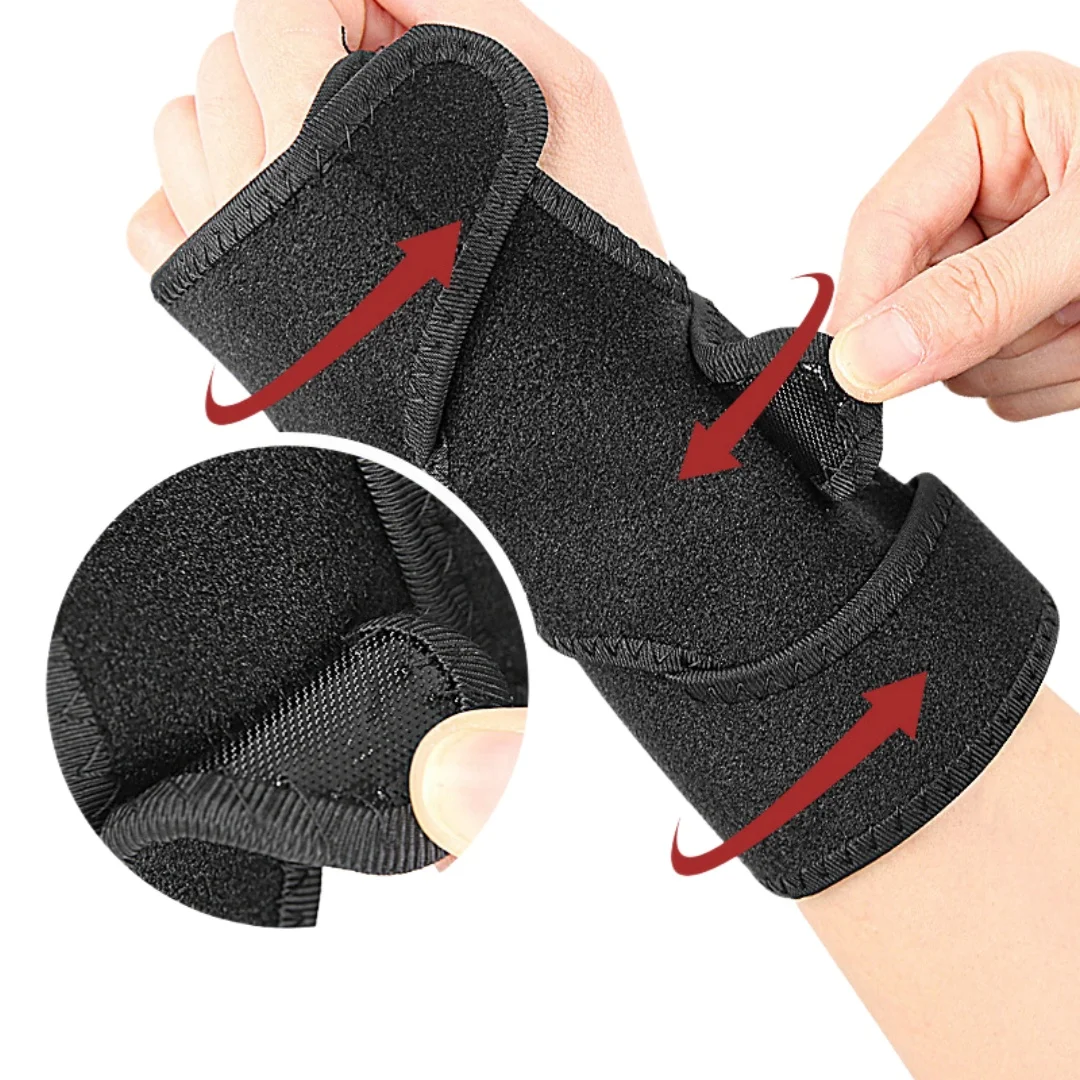 دعامة دعم المعصم الرياضية القابلة للتعديل مع لوحة ألومنيوم قابلة للإزالة، واقي تثبيت المعصم، حزام ضغط، دعم راحة اليد