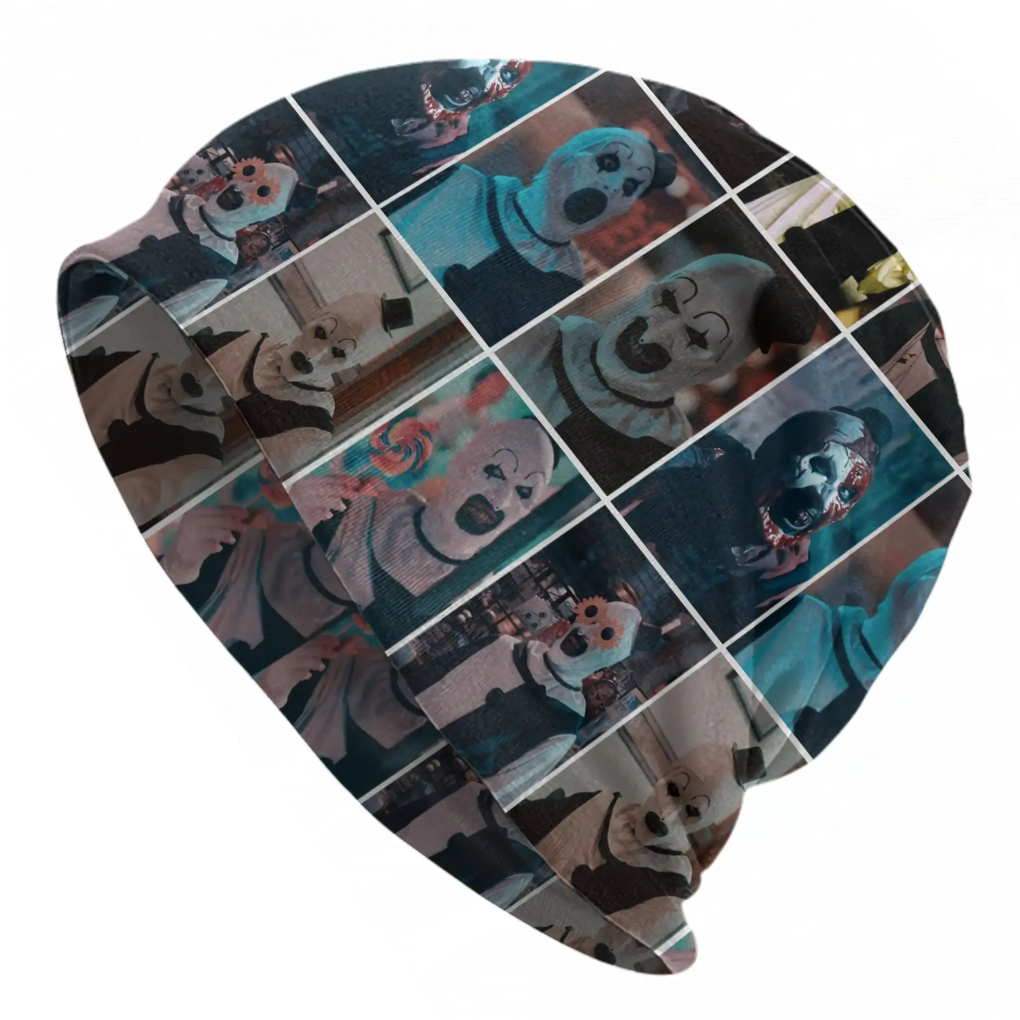 Terrifier Bonnet Hats Goth Street Skullies Beanies Hat Horror Movie for Men Women Summer Dual-use Cap