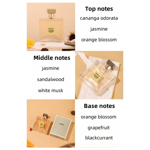 Imagen 2 del producto 50/100ml Gabelil Perfume de mujer refrescante Perfume de lujo para mujer fragancia moderna de madera elegante seductor Eau de Parfum para mujer