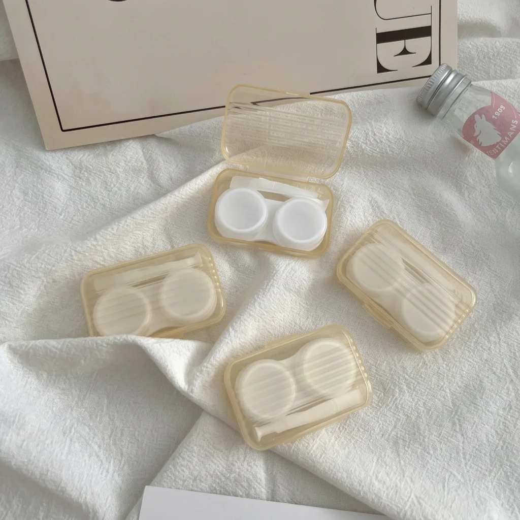 Mini Contact Lens Box Multi-Color Pp Plastic Care Box Contact Lens Care Container Translucent Transparent Contact Lens Container - Detail 1