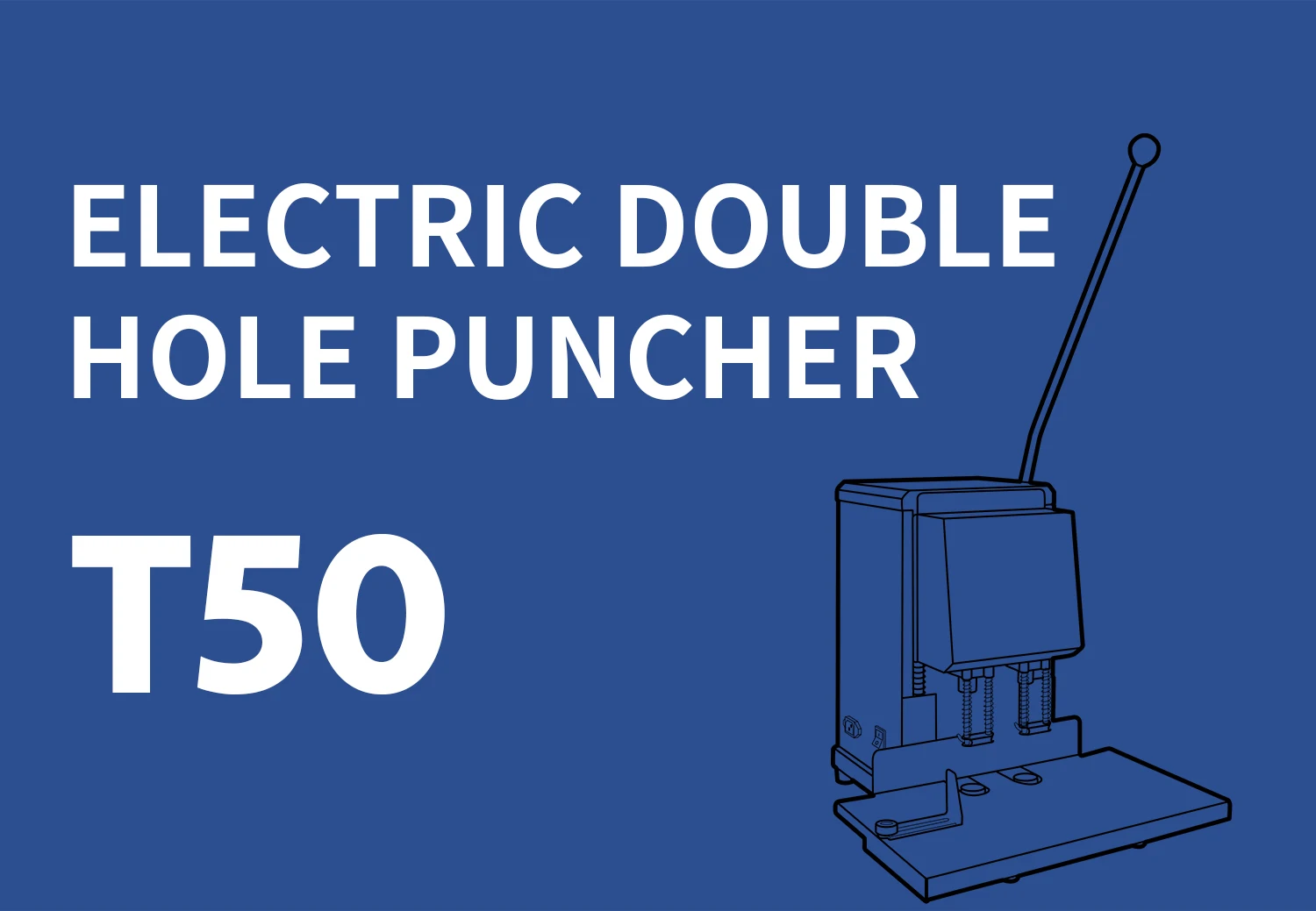 SG-T50 Electric Paper Punching Machine Heavy Duty 2 Hole Puncher