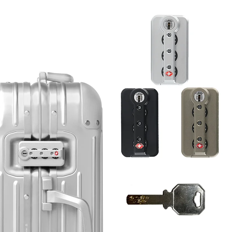 リモワスーツケースtsas006用カスタムロックとキー、コンビネーションロック、荷物の交換用スペアパーツ、セキュリティ
