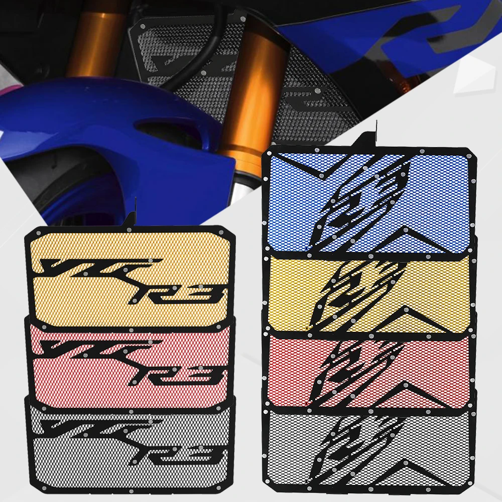 

For Yamaha YZFR3 YZF-R3 YZF R3 2015-2024 2025 2026 2027 Motorcycle Accessories Radiator Protection Grille Guard Protector Cover