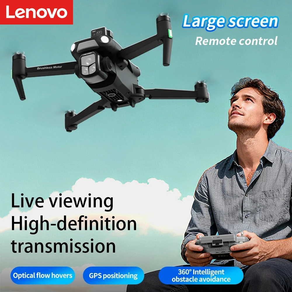 

Lenovo A1R Drone 8K 5G GPS with Dual 4K HD Cameras 4K HD Imagery Aerial Photography Remote Control Quadcopter UAV RC Toys