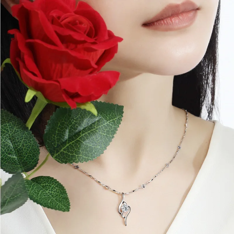 Cupid's Arrow Necklace Women's Elegant Pendant Korean Version Simple Women's Fashion OL Korean Silver-plated Pendant
