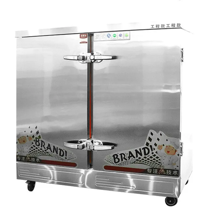 Commercial Kitchen Equipment Electric Rice Steamer cabinet layers heavy auto steamer rice 12 trays rice steamer