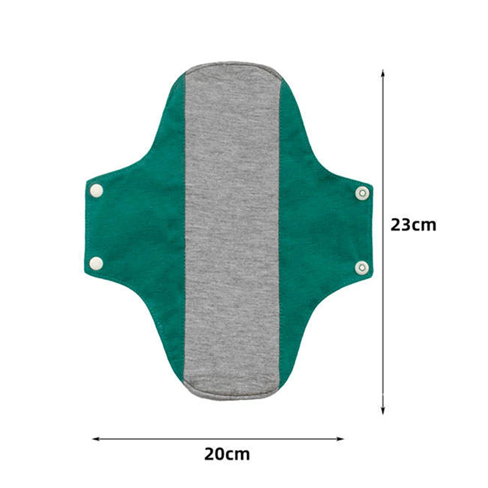 BIAI 20*23CM 5PCS Washable Graphene Menstrual Cloth Pads Cotton Reusable Care Pads Female Menstrual Pad Breathable Sanitary