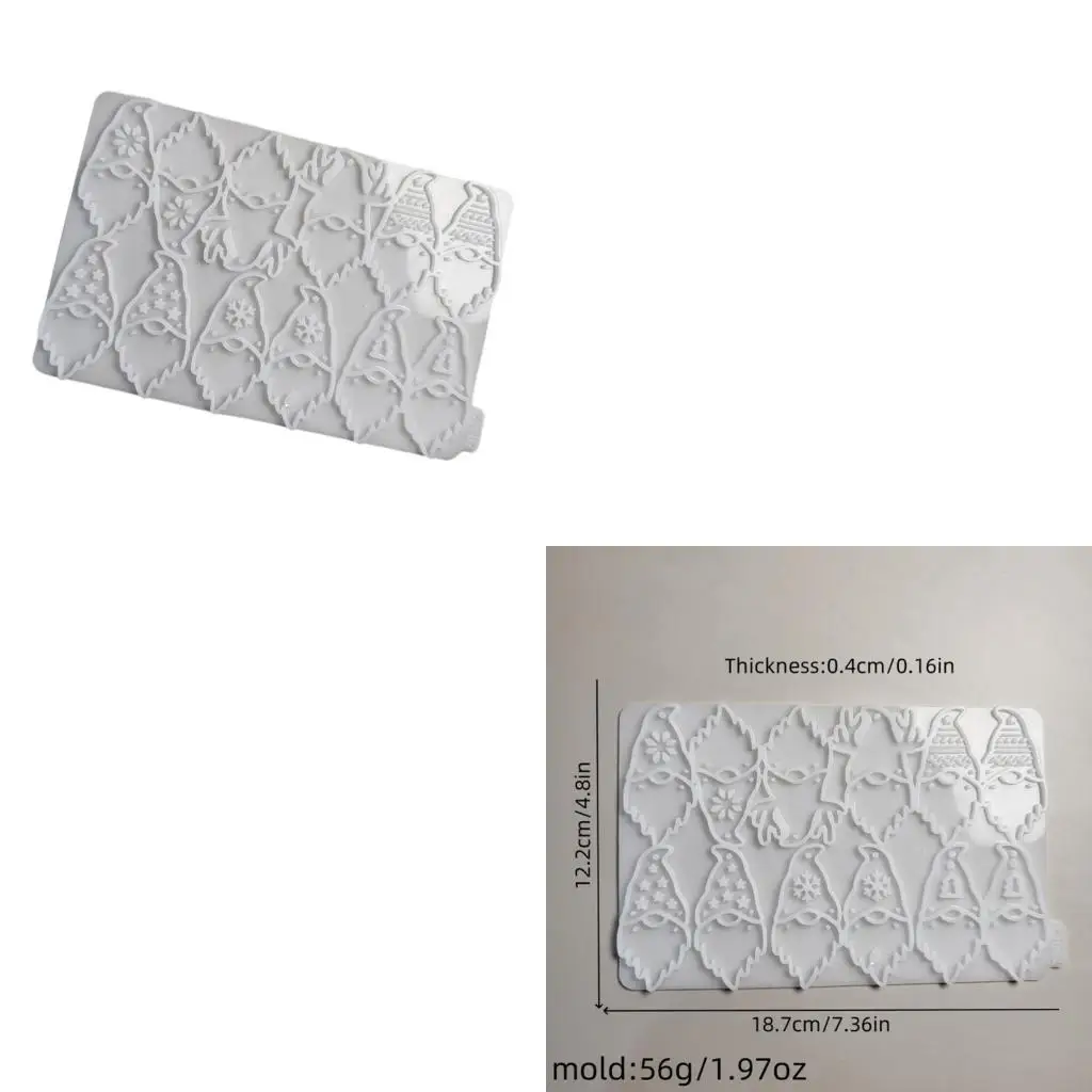 

Earrings Molds Resin Craft Moulds Christmas Elf Pendant Mold Unique Keychain Molds Jewelry Hand-Making Accessories