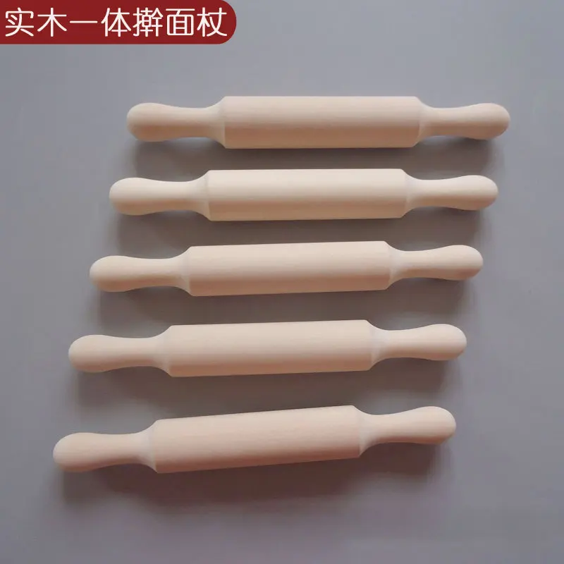 7In Wooden Mini Rolling Pin Long Kitchen Baking Small Dough Rolling Pin for Children Fondant Pastry Pizza Crafting