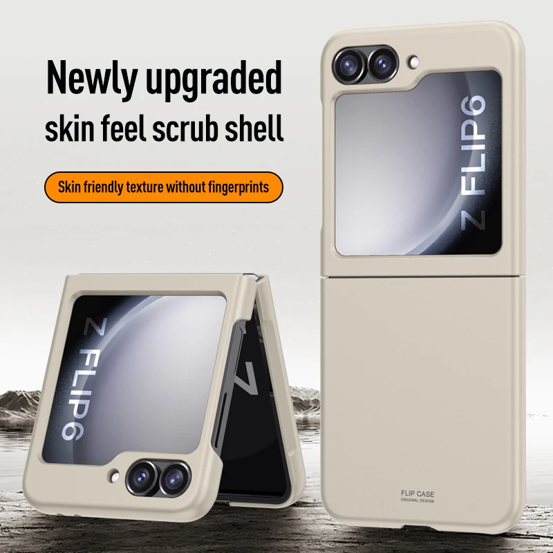 

For Samsung Galaxy Z Flip 6 Case Slim Skin Feel Hard PC Matte Folding Anti-fall Cover For Galaxy Z Flip6