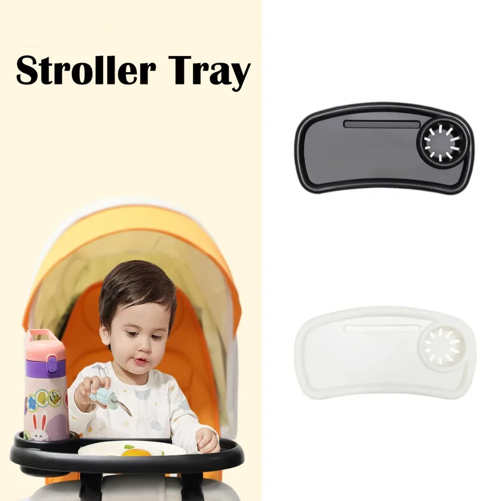 

Multi-purpose 3 in 1 Stroller Tray Plastic Antislip Stroller Snack Catcher Upgraded Design Stroller Drink Holder Universal