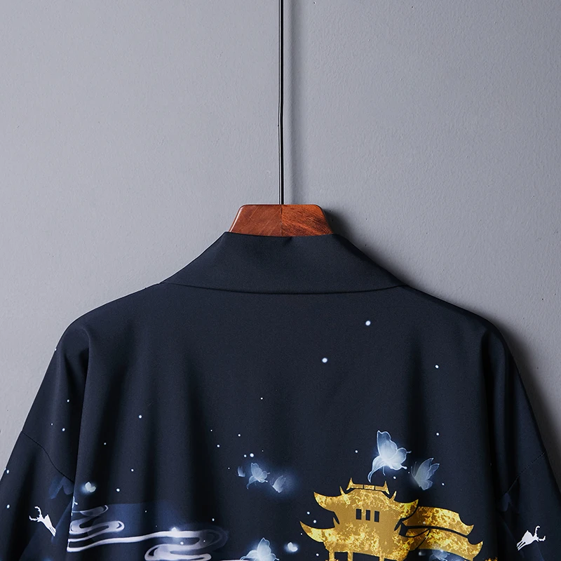 Japanese Retro Anime Kimono Cardigan Chinese Style Loose Versatile Student Haori Robe Sun Protection Clothing