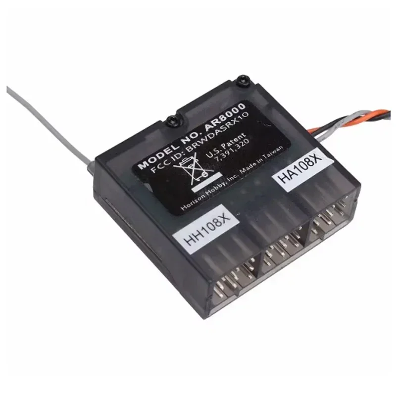 Spektrum-receptor AR8000 2,4 GHz 8CH, compatible con DSM2 DSMX con satélite extendido para transmisor JR Spektrum DX7s DX8 DX9 Dx18