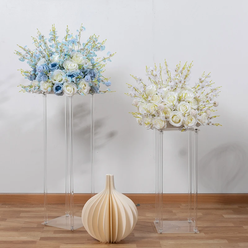 50CM  Orchid Silk Flower Ball Flowe Rack For Wedding Centerpiece Home Room Decoration Party Supplies DIY Road Lead Craft Flower