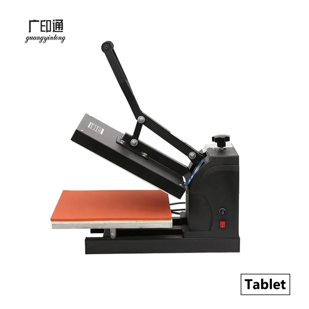 38*38 high pressure planer best quality cheap price t-shirt printing logo silhouette heat press machine big size for garments