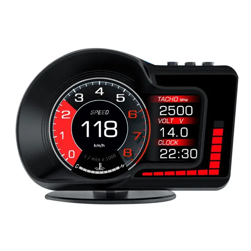 

Уникальный автомобильный HUD-дисплей F15: проекционный экран, ЖК-панель OBD, приборная панель, спидометр, аксессуары