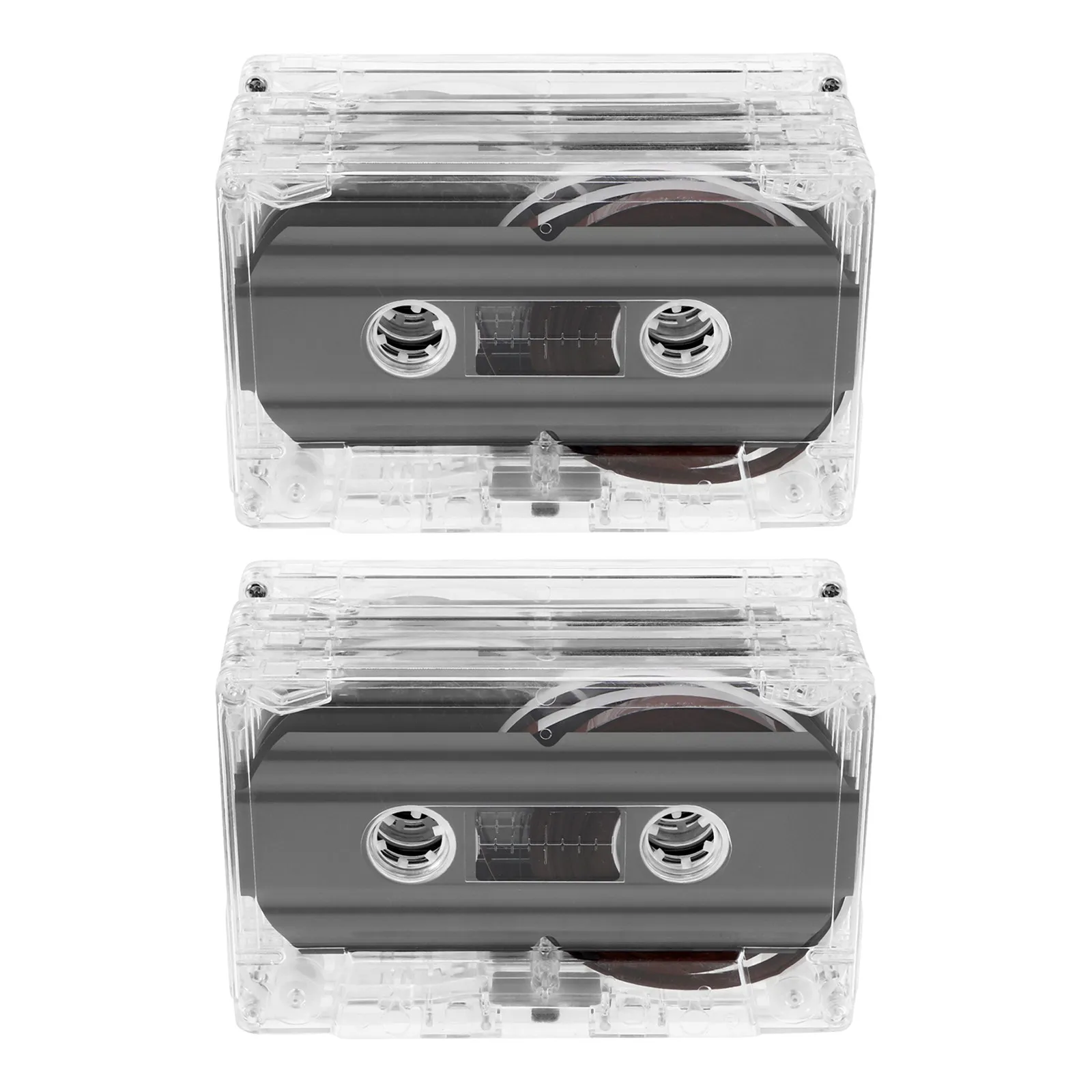 Blank Cassette Tape Vintage Style Versatile for DIY Voice Music Recording Playback Education Message Clear Protective Case