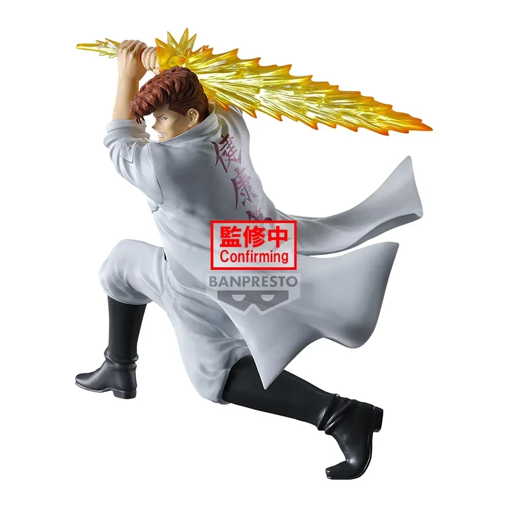 Original bandai yuyu hakusho kuwabara kazuma ankoku bujutsukai figura de ação pvc modelo brinquedos colecionáveis 14cm