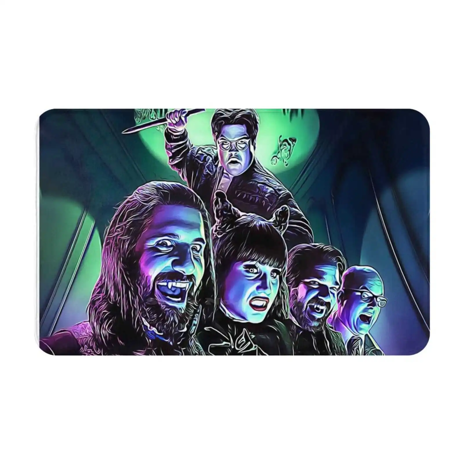 What We Do In The Shadows-Cast Soft Cushion Car Home Carpet Door Mat What We Do In The Shadows Wwdits Nandor Nadja Lazslo Colin