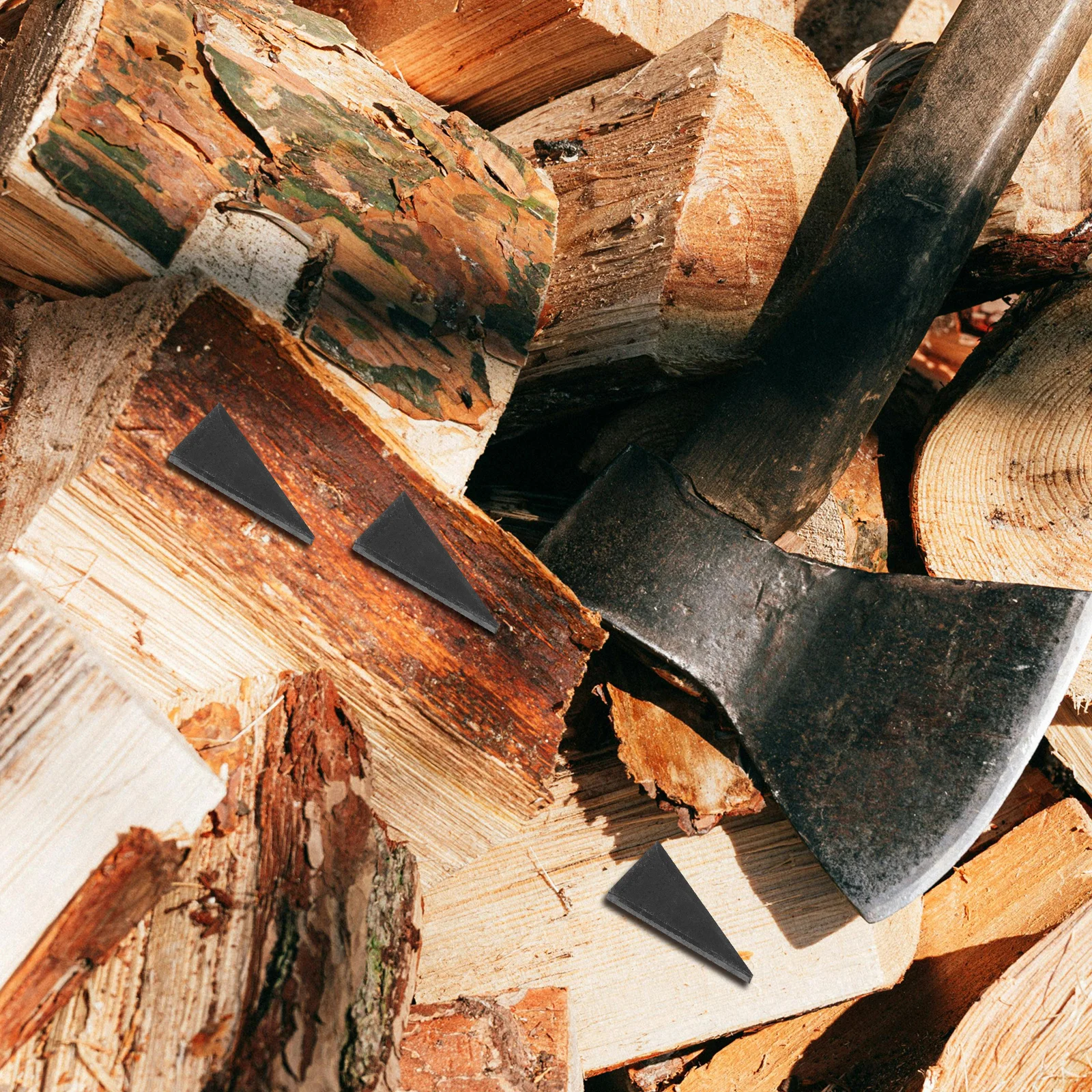 12 قطعة مقبض الفأس إسفين الكربون الصلب سهلة التركيب كفاءة تقسيم مستقرة لأدوات إصلاح الأعمال الخشبية المطرقة إسفين #4