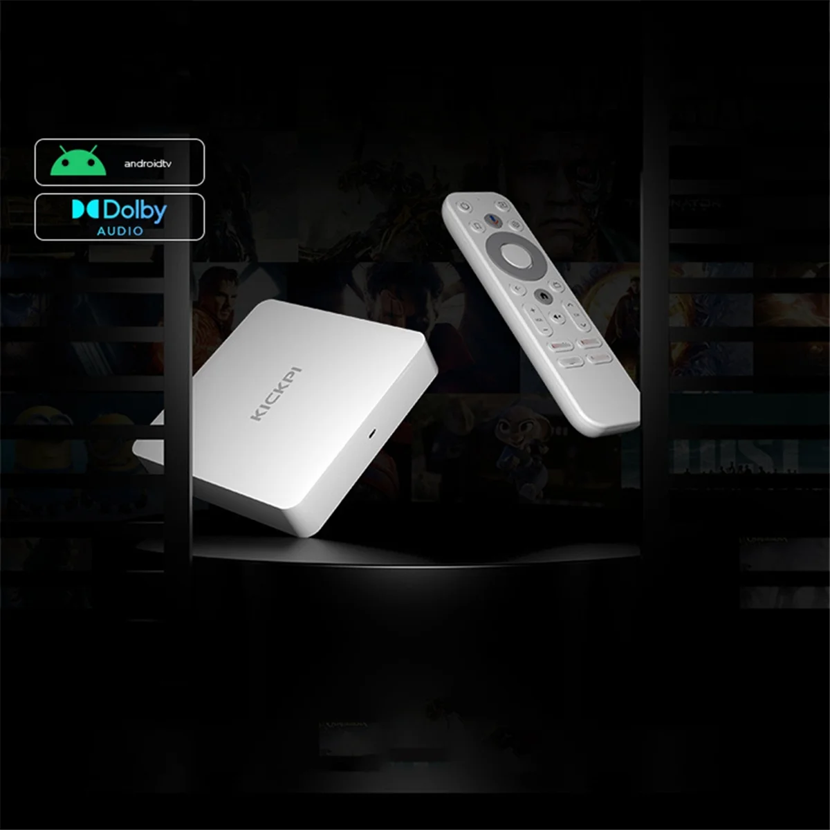 T06C-KICKPI KP1 TV Box Amlogic S905Y4 2GB 32GB Android 11 Dual Wifi Bluetooth EU Plug