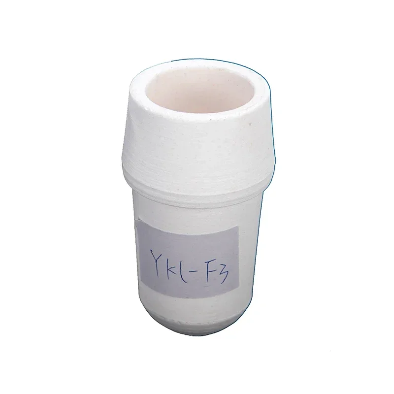 بوتقة كوارتز على شكل كوب عمودي ممتاز لملحقات آلة صب الطرد المركزي لصب سبائك معدنية 6 قطع #4