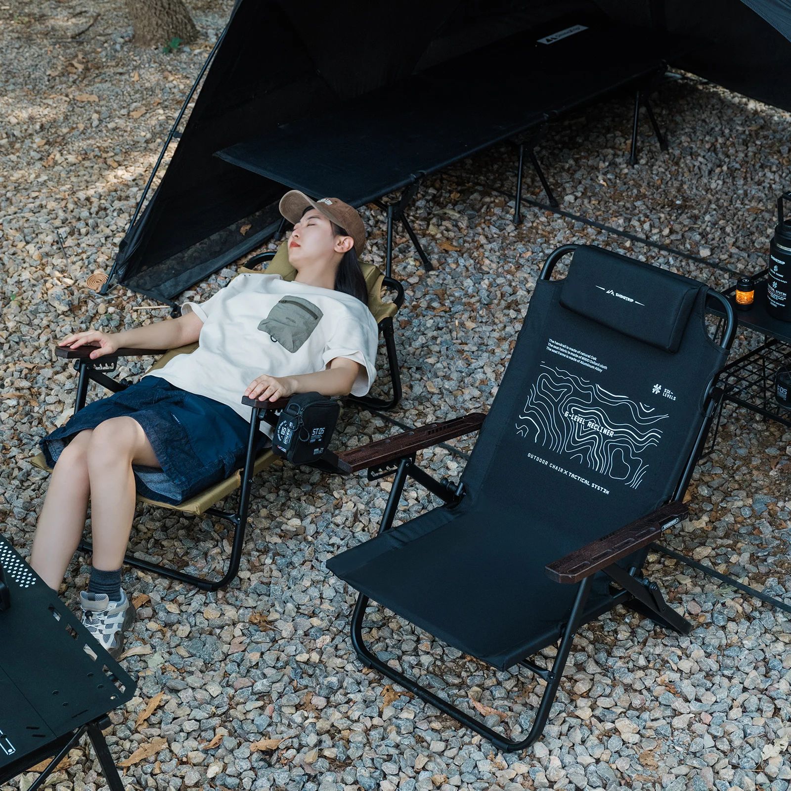 Shinetrip 05 Series Outdoor Folding Chairs, Camping Lounge Chairs, Fishing Beach Chairs With Six Adjustable Settings