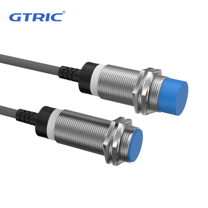 GTRIC M18 Series Industrial Proximity Switch Sensor Non-contact Distance 5mm 8mm NPN PNP 12-24V Non-Flush Flush