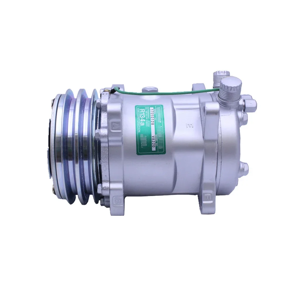 Sanden 508 SD508 5H14 air Compressor 12V / 24V for Tractor Excavator Heavy Duty Truck Air Conditioning Universal