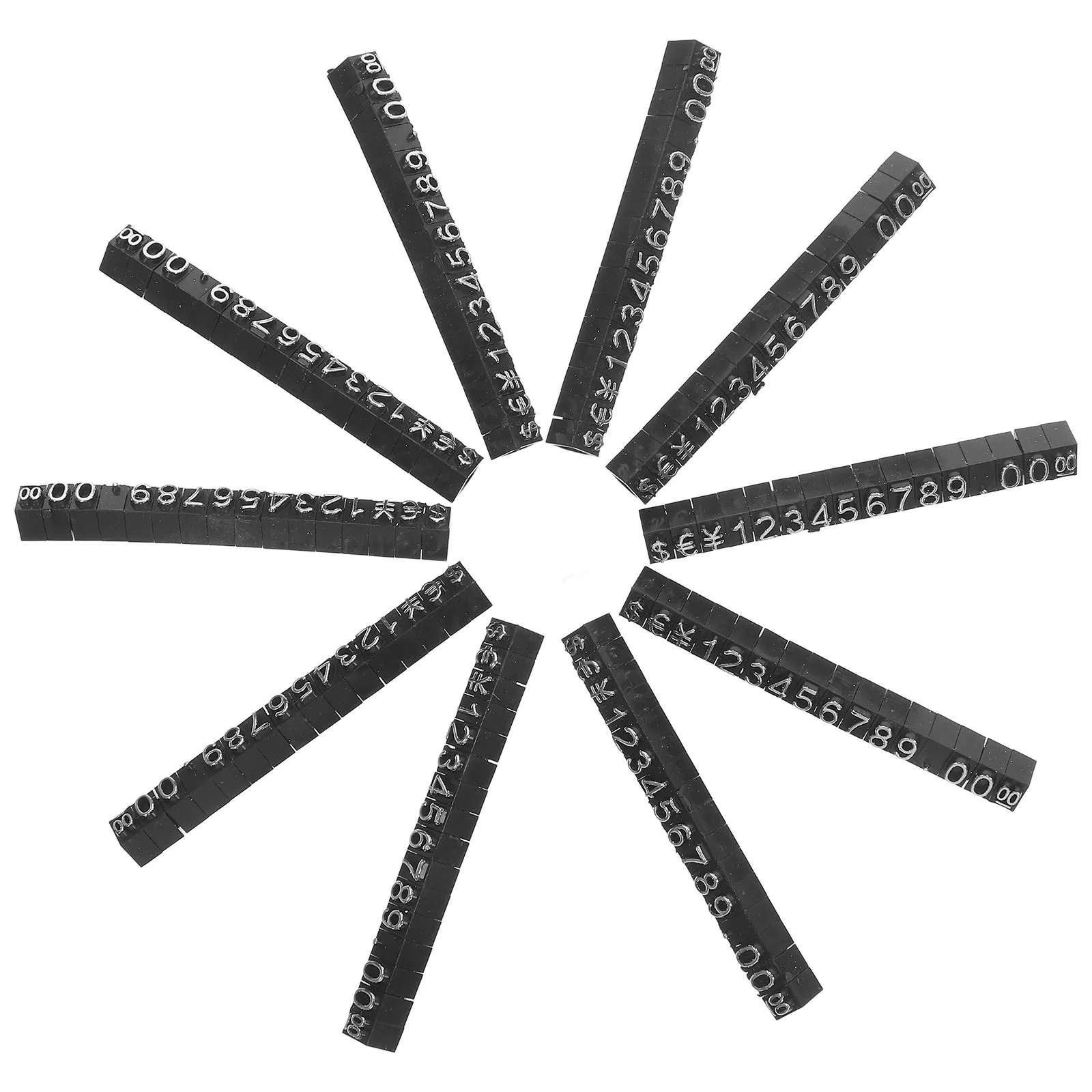 

10Sets Elegant Price Display Cube Stand Made of Sturdy ABS Material for Jewelry Price Tags Clothing Crafts Watches Retail