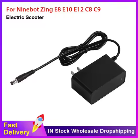 25.2V 1A Battery Charger for Segway Ninebot Zing E8 E10 E12 C8 C9 C10 C20 Electric Scooters Power Adapter Parts
