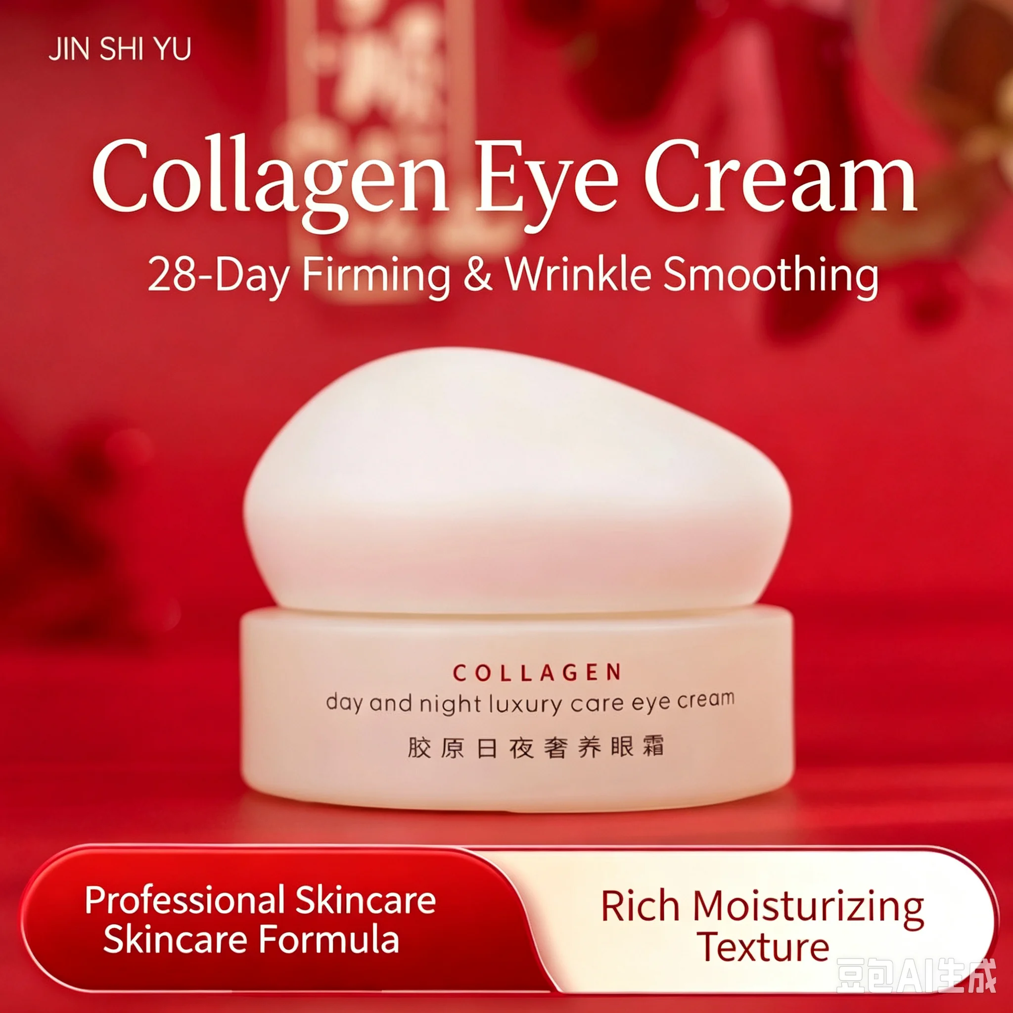 Anti-Aging Firming Eye Cream Pro-Xylane Conopeptide Smooth Fine Lines Dark Circles Under Eye Bags Moisturizing Eye Cream