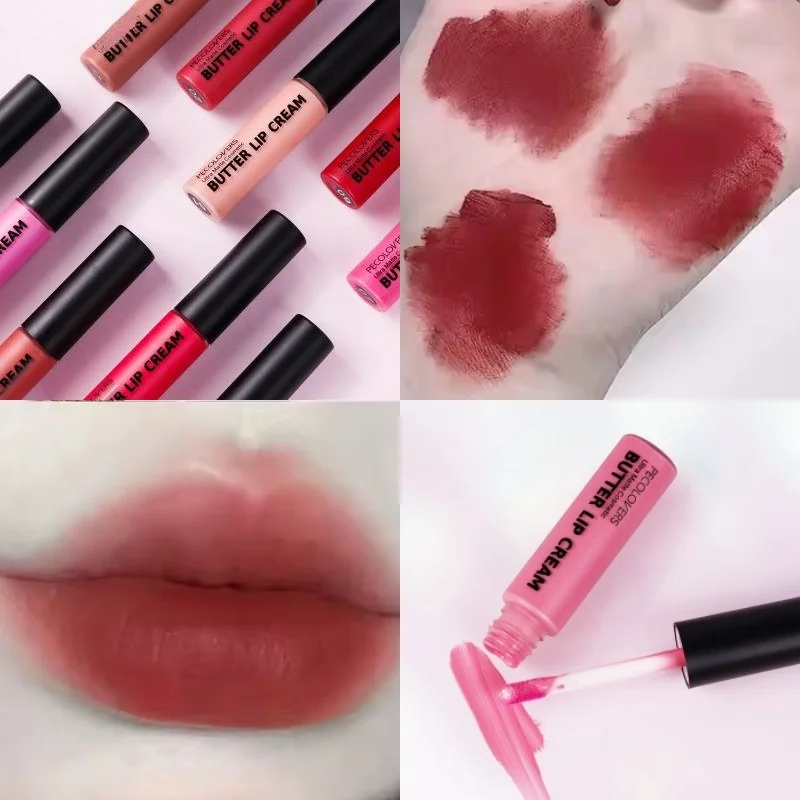 ลิปกลอส Long Lasting Lip Balm Liquid ลิปสติก Butter Lip GLOSS กันน้ําลิปสติกเครื่องสําอางค์แต่งหน้าสําหรับผู้หญิงหญิง