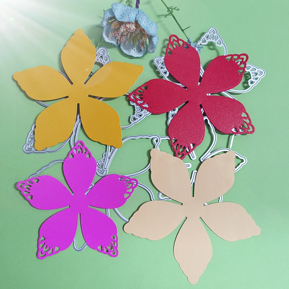 beautiful large flowers cutting dies, DIY scrapbooks, reliefs, craft stamps, photo album puzzl