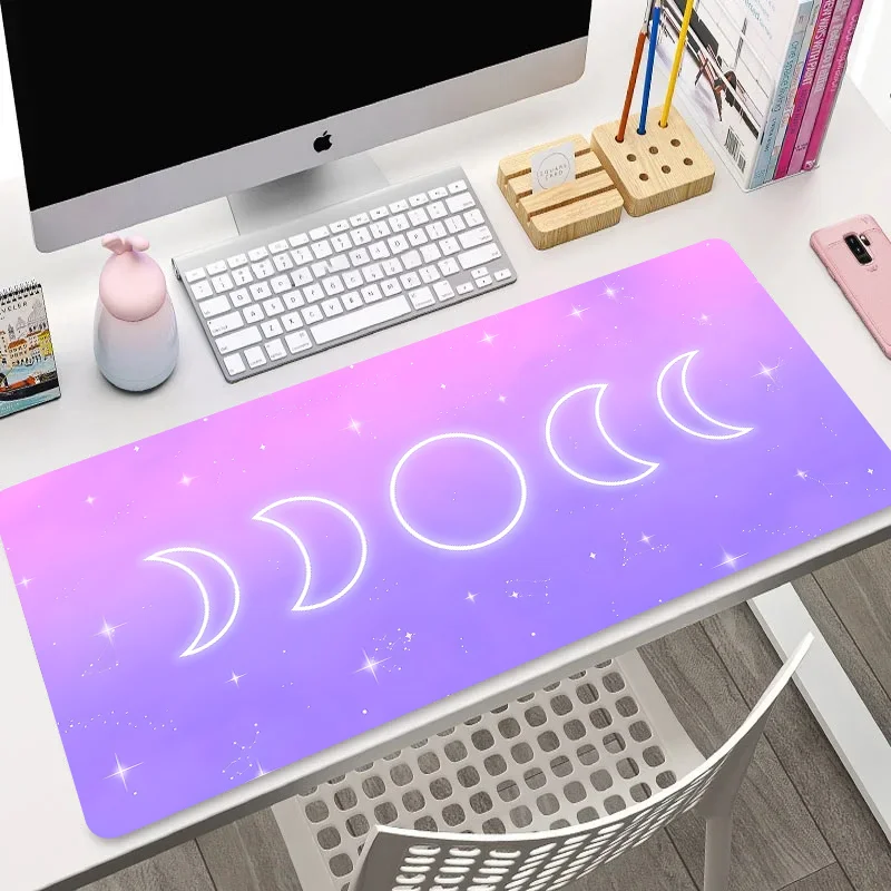 

Purple Moon Celestial object xxl Mouse Pad Keyboard Desk Mat mouse pad Gaming Accessories Small Gamers Decoracion Gamer desk pad