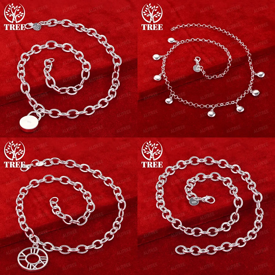 

Изысканный гладкий круглый кулон из стерлингового серебра 925 пробы с римскими цифрами, ожерелье-цепочка для девочек и женщин, подарок на день рождения, ювелирные изделия, счастливая вечеринка