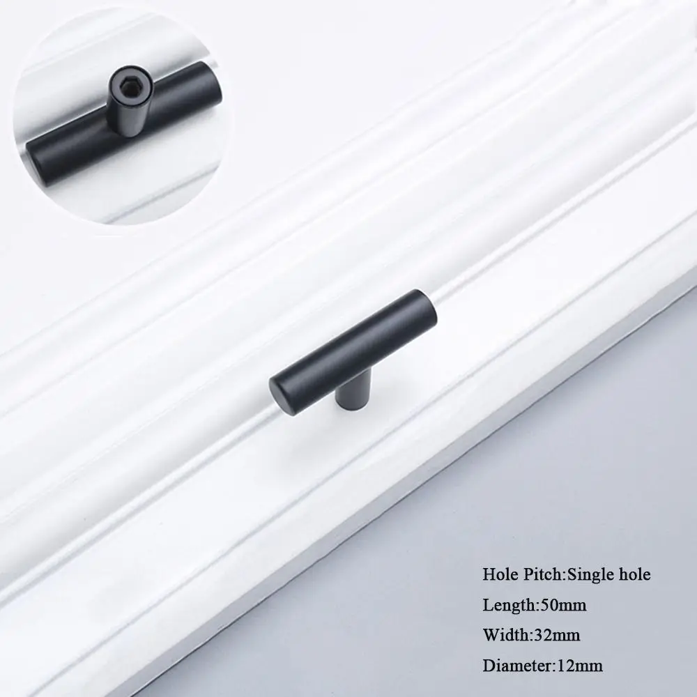 

Golden 1Pcs Modern Single Hole Luxury Simple Drawer Handle Furniture Hardware Cabinet Handle Door Knobs