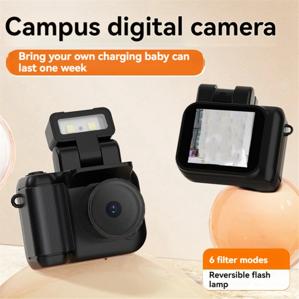 HD1080P Mini Camera Portable Pocket Camcorder with LCD Screen and Flash Video Recording Function