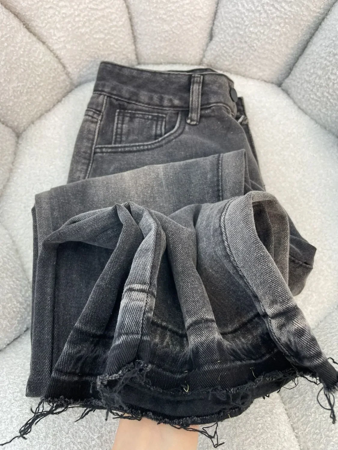 

High Waist Straight Leg Retro Flared Jeans Men's plus Size 2300 Pou Street Sle Trendy Jeans Youth ular Long Pants