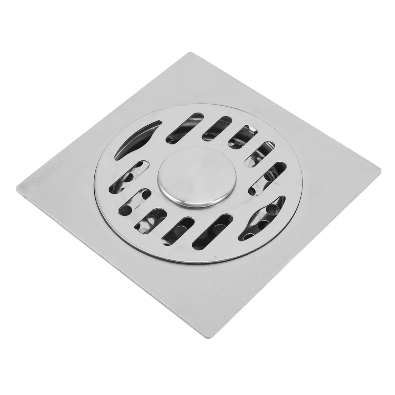 11cm 4 Inch Square Shower Drain 304 Stainless Steel Floor Drain 4.3x4.3in for 50-110MM Pipes Bathroom Balcony Hotel